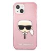 Karl Lagerfeld KLHCP13SKHTUGLP iPhone13 mini 5,4 różowy/pink hardcase Glitter Karl`s Head